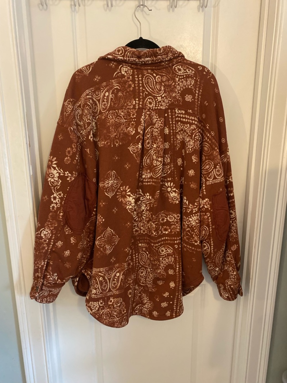 Free People Thermal Bandana Print Shacket Jacket - Picture 5 of 11